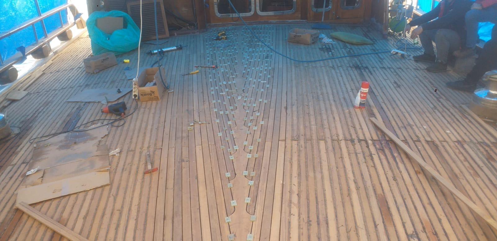 Teak Güverte - Proje 1 — Teak güverte uygulaması, fotoğraf 5